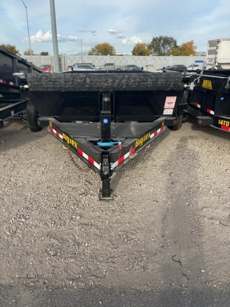 New 2027 Big Tex Trailers 7X14 HEAVY DUTY TELESCOPIC DUMP TRAILER 15.4K W/SLIDE IN RAMPS