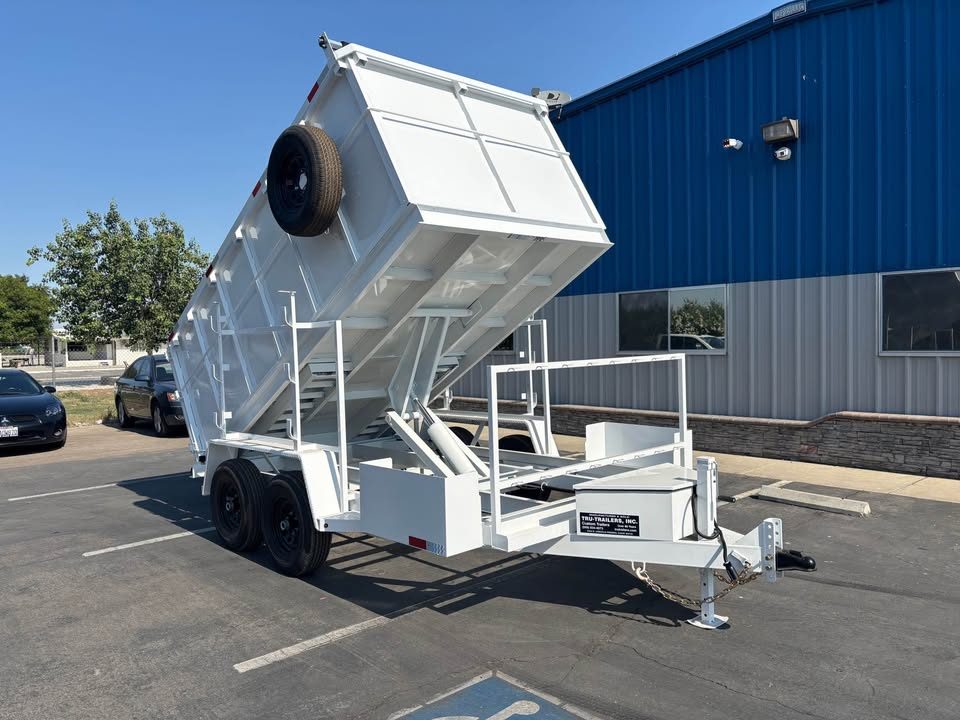 New 2026 TRU 6x12x4 CUSTOM DUMP TRAILER 9,995lbs GVWR