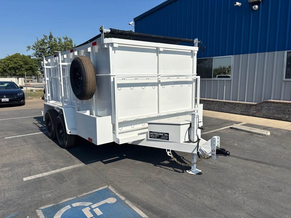 New 2026 TRU 6x12x4 CUSTOM DUMP TRAILER 9,995lbs GVWR