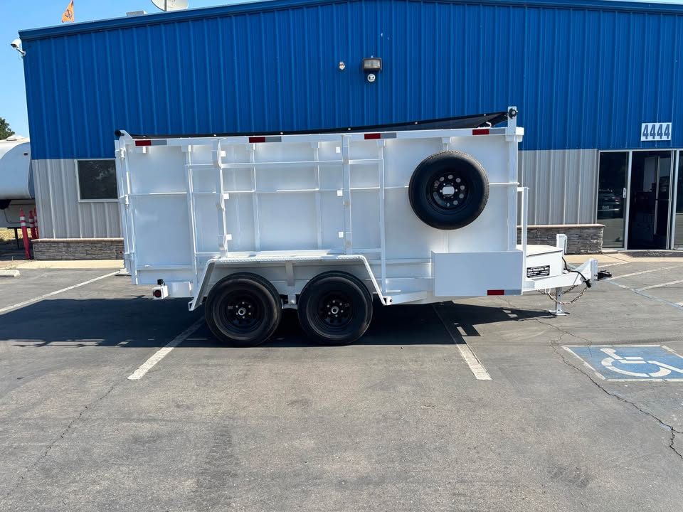 New 2026 TRU 6x12x4 CUSTOM DUMP TRAILER 9,995lbs GVWR