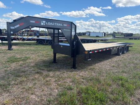 New 2027 Load Trail 102x32 Tandem 25.9K GN Hydrotail Flatbed Trailer W/ Steel Runners, Hydro Jacks, & 14 Ply Tires