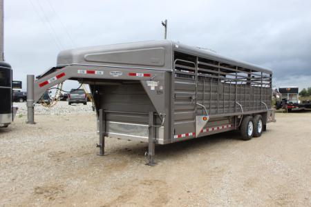 New 2027 GR Trailers 6.8x24 gooseneck Livestock Trailer
