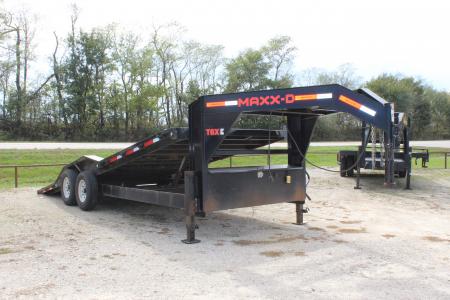 Used 2022 MAXX-D T6X 22' gooseneck equipment Tilt Trailer