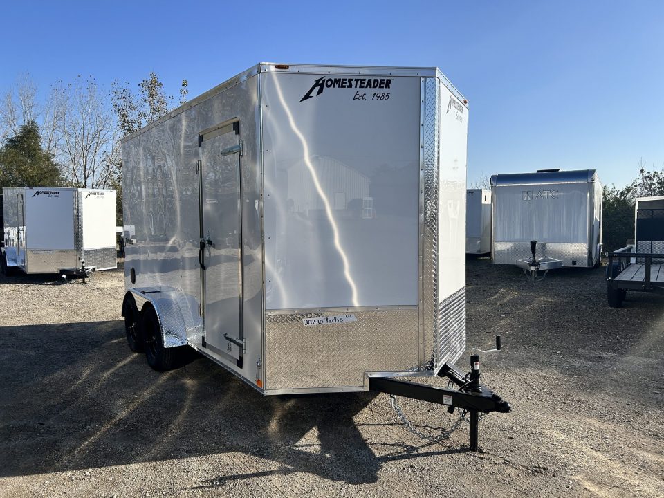 New 2027 Homesteader Trailer 7 X 14 FT INTREPID CARGO TRAILER 7 FT  INT HEIGHT RAMP DOOR 7K