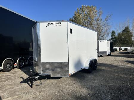 New 2027 Homesteader Trailer 7 X 14 FT INTREPID CARGO TRAILER 7 FT  INT HEIGHT RAMP DOOR 7K