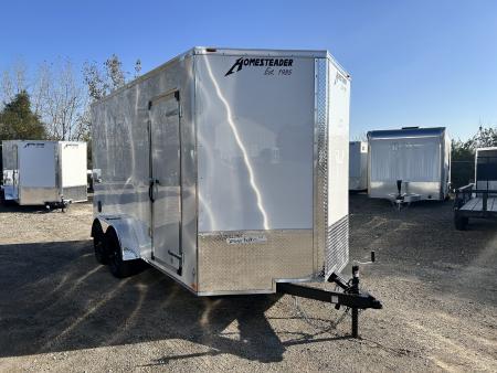 New 2027 Homesteader Trailer 7 X 14 FT INTREPID CARGO TRAILER 7 FT  INT HEIGHT RAMP DOOR 7K