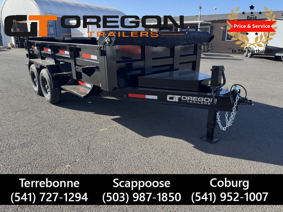 New 2027 Eagle Raptor Dump Trailer 7x14 14K GVWR w/ 24  Sides **LOADED!