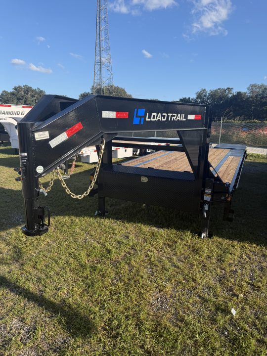 New 2027 Load Trail GP0225072 Flatbed Trailer; Max Ramps/Steps; Jack Spring Loaded Drop Leg 2-10K