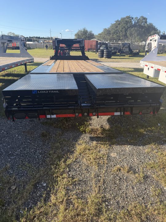 New 2027 Load Trail GP0225072 Flatbed Trailer; Max Ramps/Steps; Jack Spring Loaded Drop Leg 2-10K