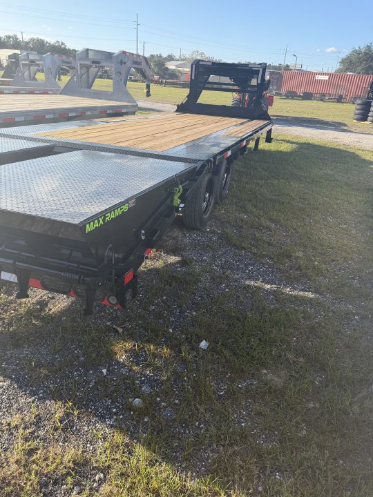 New 2027 Load Trail GP0225072 Flatbed Trailer; Max Ramps/Steps; Jack Spring Loaded Drop Leg 2-10K