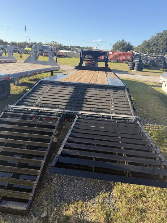 New 2027 Load Trail GP0225072 Flatbed Trailer; Max Ramps/Steps; Jack Spring Loaded Drop Leg 2-10K