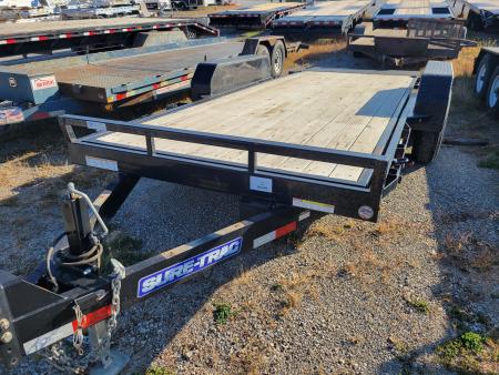 Used 2021 Sure-Trac 7x18 Equipment Tilt Trailer