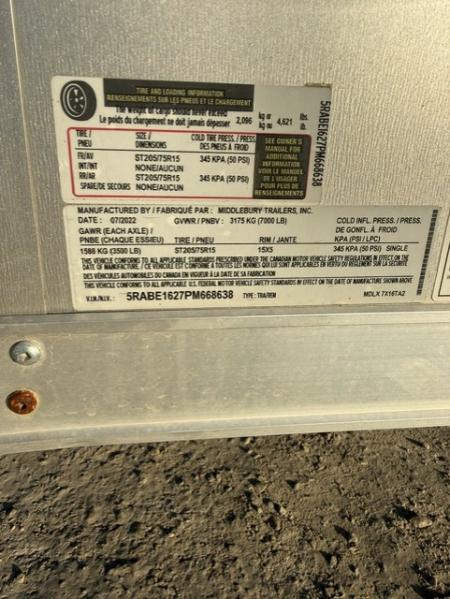 Used 2023 MTI Trailers ELITE SERIES 7X16