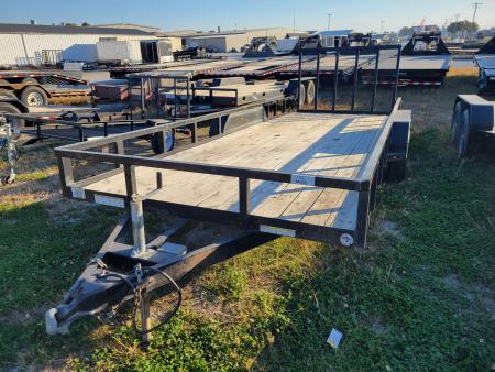 Used 2017 Sure-Trac 7x20 Tube Top 7k Utility Trailer