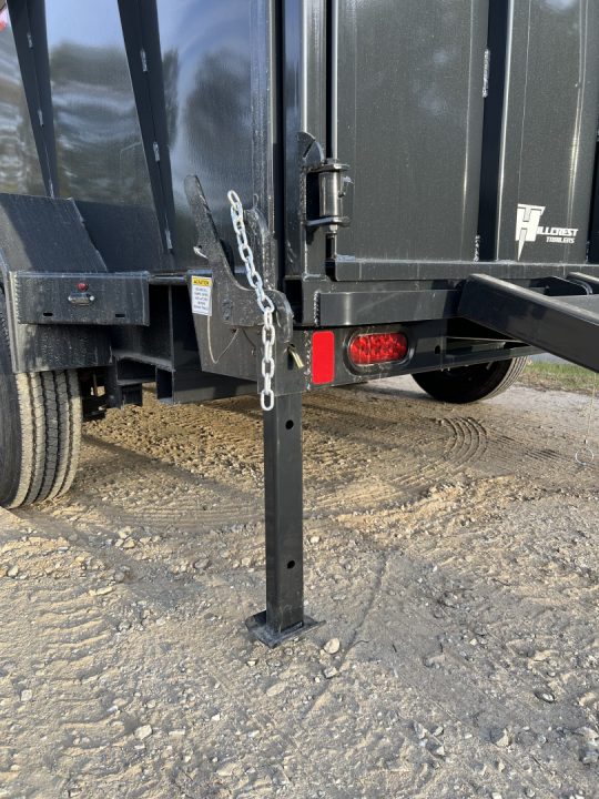 New 2027 Hillcrest Trailers 176716SDH Dump Trailer / 7' WIDE X 16' LONG / 40" HIGH SIDES / TELESCOPIC HOIST / COMBO REAR GATES / SLIDE OUT RAMPS / 215/75R17.5 16 PLY TIRES / HYDRAULIC JACK