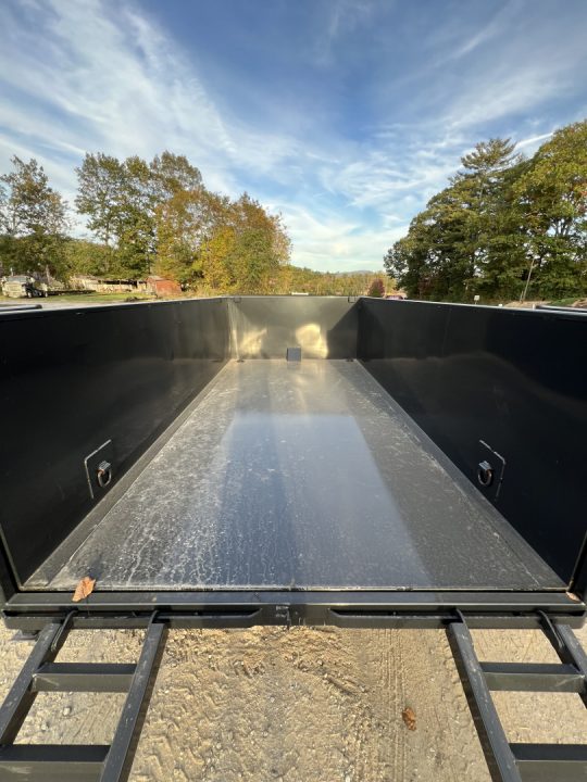 New 2027 Hillcrest Trailers 176716SDH Dump Trailer / 7' WIDE X 16' LONG / 40" HIGH SIDES / TELESCOPIC HOIST / COMBO REAR GATES / SLIDE OUT RAMPS / 215/75R17.5 16 PLY TIRES / HYDRAULIC JACK