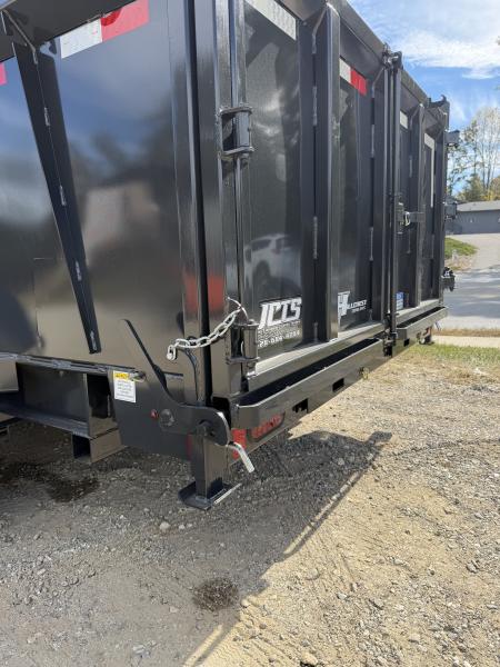 New 2027 Hillcrest Trailers 176716SDH Dump Trailer / 7' WIDE X 16' LONG / 40" HIGH SIDES / TELESCOPIC HOIST / COMBO REAR GATES / SLIDE OUT RAMPS / 215/75R17.5 16 PLY TIRES / HYDRAULIC JACK