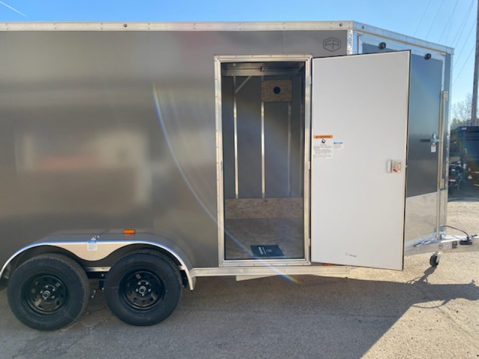 New 2027 Lightning Trailers 7x19 Aluminum 2-Place 7Ft Height Snowmobile Trailer