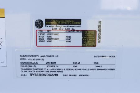 New 2027 8.5X20 Anvil Cargo Trailer