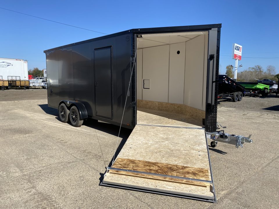 New 2027 Lightning Trailers 7X23 W/7Ft Interior 3-Place Snowmobile Trailer