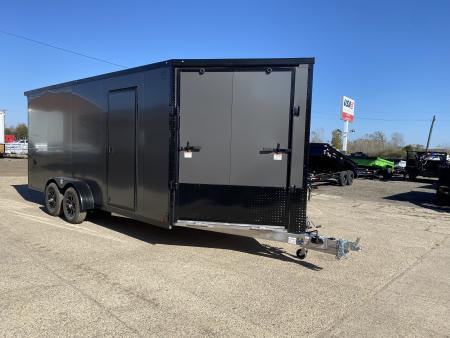 New 2027 Lightning Trailers 7X23 W/7Ft Interior 3-Place Snowmobile Trailer