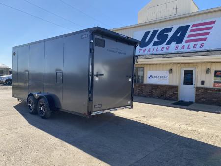 New 2027 Lightning Trailers 7X23 W/7Ft Interior 3-Place Snowmobile Trailer