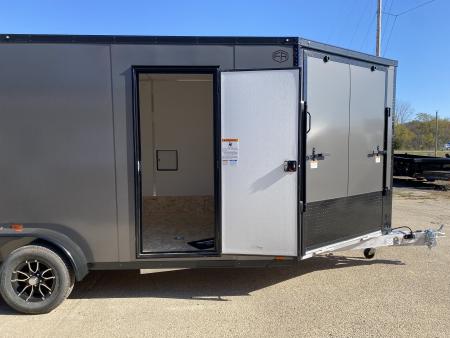 New 2027 Lightning Trailers 7X23 W/7Ft Interior 3-Place Snowmobile Trailer