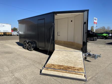 New 2027 Lightning Trailers 7X23 W/7Ft Interior 3-Place Snowmobile Trailer