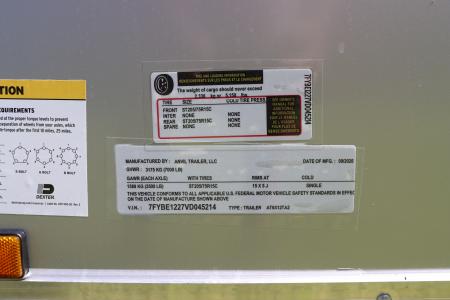 New 2027 6X12 ANVIL Cargo Trailer