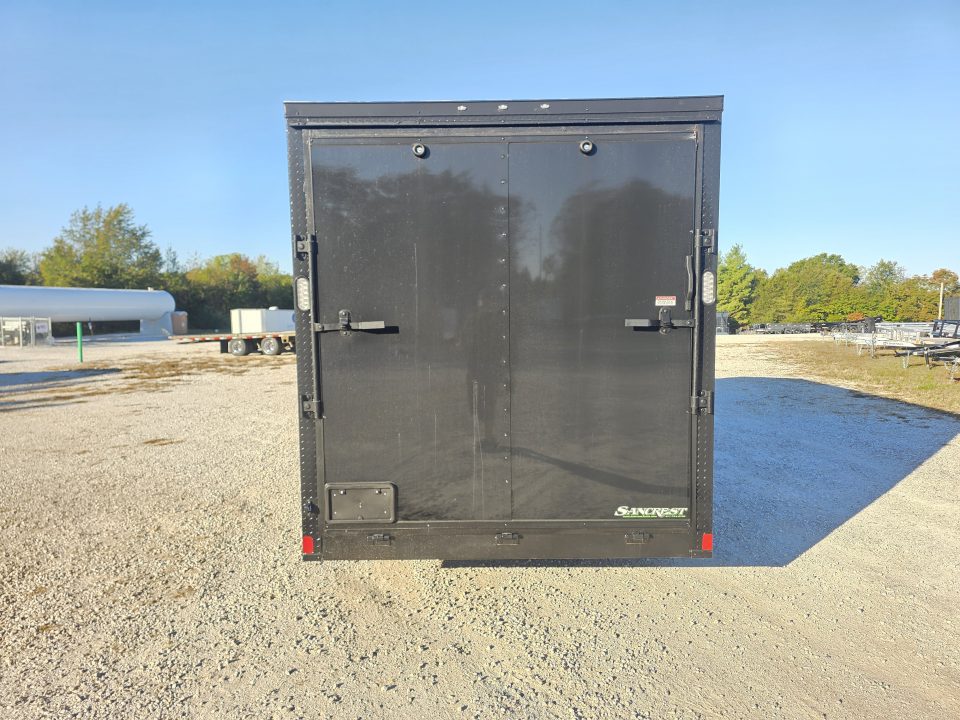 New 2027 Rock Solid Cargo 7 x 16 TANDEM CARGO W/ RAMP DOOR/ .08 SEMI SCREWLESS/ BLACKOUT PKG