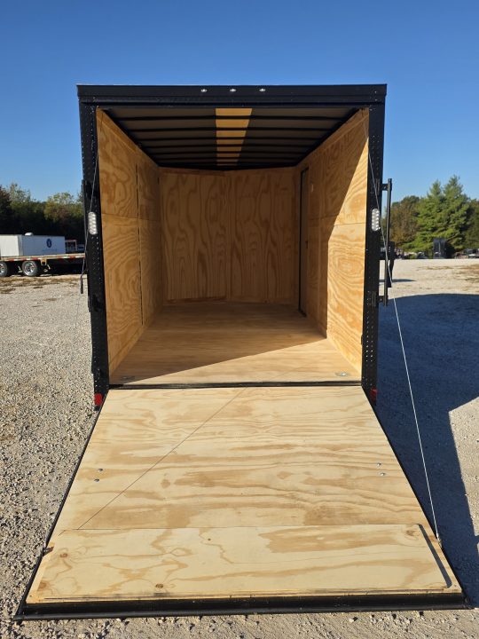 New 2027 Rock Solid Cargo 7 x 16 TANDEM CARGO W/ RAMP DOOR/ .08 SEMI SCREWLESS/ BLACKOUT PKG