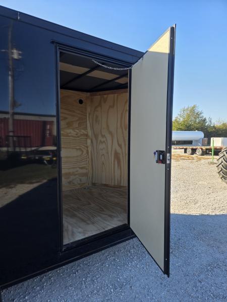 New 2027 Rock Solid Cargo 7 x 16 TANDEM CARGO W/ RAMP DOOR/ .08 SEMI SCREWLESS/ BLACKOUT PKG