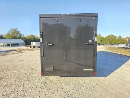 New 2027 Rock Solid Cargo 7 x 16 TANDEM CARGO W/ RAMP DOOR/ .08 SEMI SCREWLESS/ BLACKOUT PKG