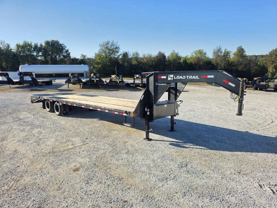 New 2027 Load Trail 102 x 32 TANDEM DUAL LOW PRO GN W/ 5' DOVE/ MAX RAMPS