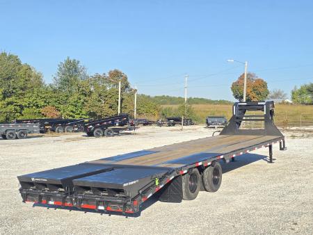 New 2027 Load Trail 102 x 32 TANDEM DUAL LOW PRO GN W/ 5' DOVE/ MAX RAMPS