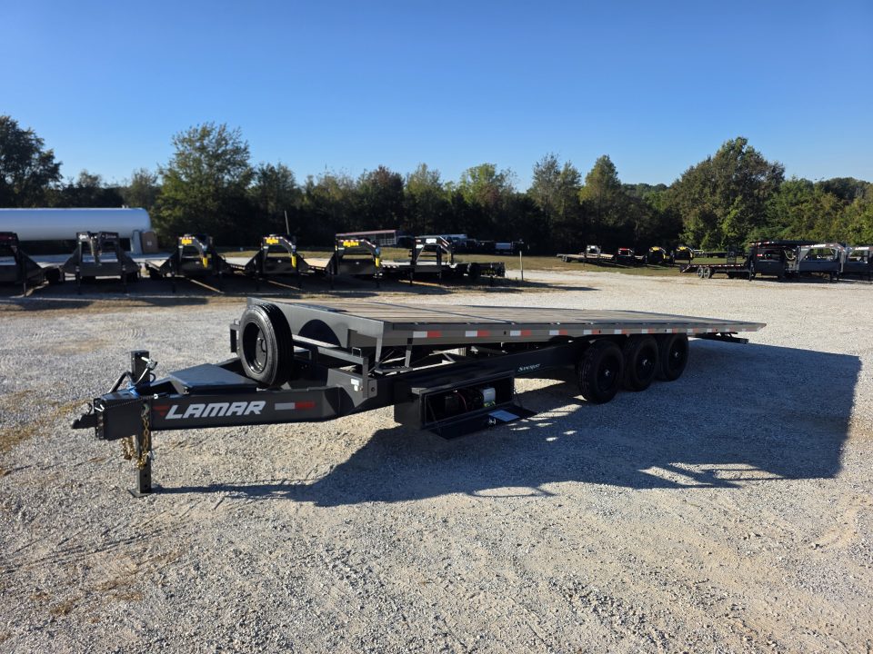 New 2027 Lamar Trailers TRIPLE DECK OVER POWER TILT W/ TUFF WIRELESS/ RUB RAIL