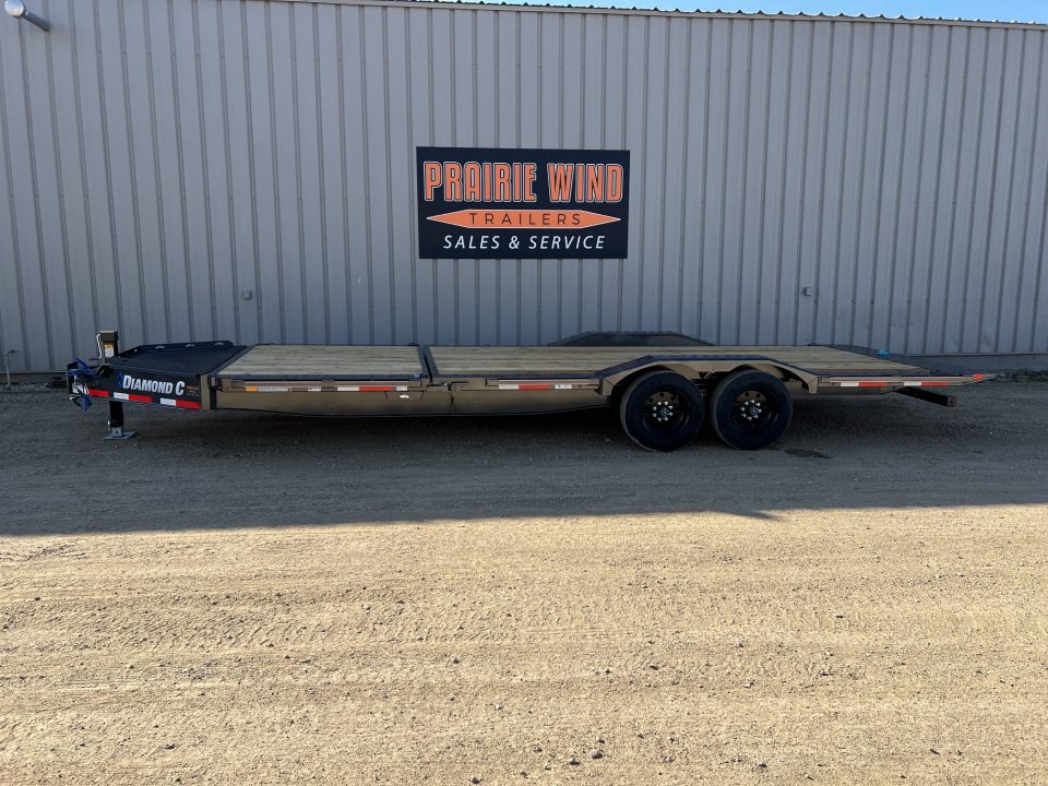 New 2027 Diamond C Trailers 24' Tiltbed Drive Over Fenders HXD Tilt Trailer
