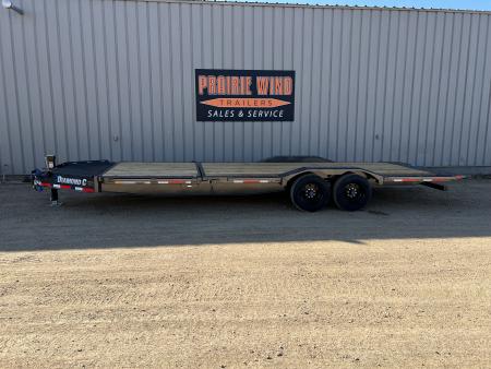 New 2027 Diamond C Trailers 24' Tiltbed Drive Over Fenders HXD Tilt Trailer