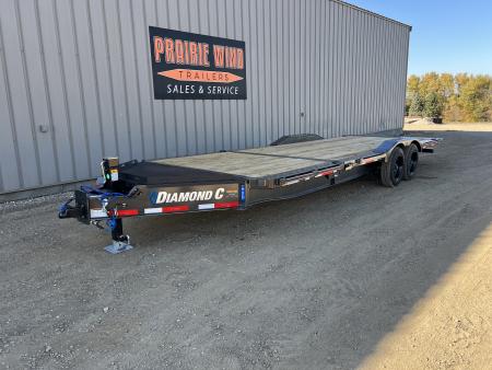 New 2027 Diamond C Trailers 24' Tiltbed Drive Over Fenders HXD Tilt Trailer