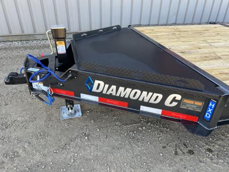 New 2027 Diamond C Trailers 24' Tiltbed Drive Over Fenders HXD Tilt Trailer