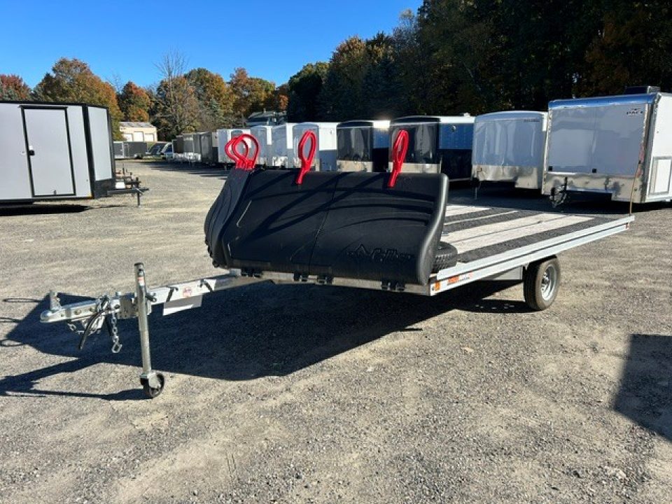 Used 2025 ALCOM 12ft Drive On/Off SnoPro Snowmobile Trailer