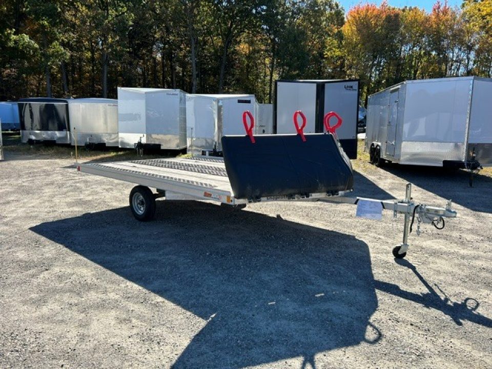 Used 2025 ALCOM 12ft Drive On/Off SnoPro Snowmobile Trailer