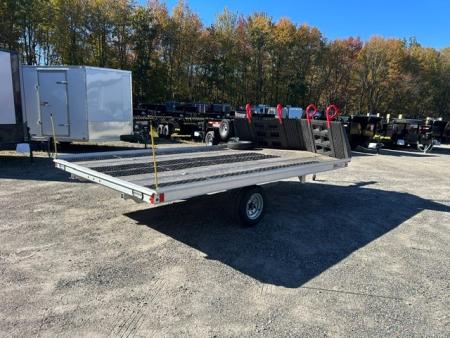 Used 2025 ALCOM 12ft Drive On/Off SnoPro Snowmobile Trailer