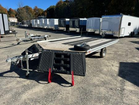 Used 2025 ALCOM 12ft Drive On/Off SnoPro Snowmobile Trailer