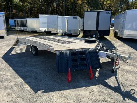 Used 2025 ALCOM 12ft Drive On/Off SnoPro Snowmobile Trailer