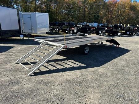 Used 2025 ALCOM 12ft Drive On/Off SnoPro Snowmobile Trailer