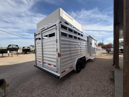 Used 2012 Exiss Trailers STC830LQ Stock / Stock Combo Trailer