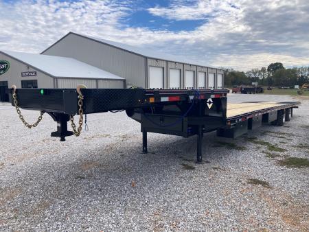 New 2027 Diamond C Trailers 102x53 TANDEM 40K STEP DECK HYDROTAIL W/ STEEL RUNNERS, HYDROJACKS, AIR RIDE, FRONT LIFT AXLE & WIRELESS REMOTE Flatbed Trailer