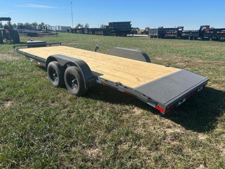 New 2027 Lamar 83x22 Tandem 10K Carhauler w/ Slide In Ramps & Toolbox