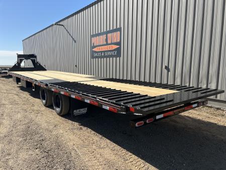 New 2027 Diamond C Trailers 38' FMAX212HDT Gooseneck Hydraulic Tail Flatbed Trailer